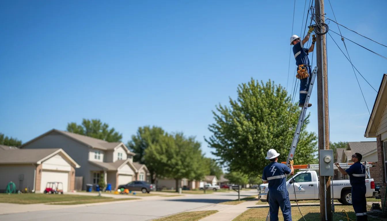 Residential electrician providing installation services in Moundsville, WV